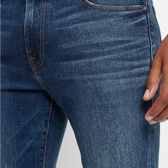 Express Men’s Slim Ripped Dark Wash Stretch Jeans NWT - Picture 2 of 8